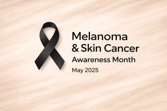 Melanoma and skin cancer awareness month graphic