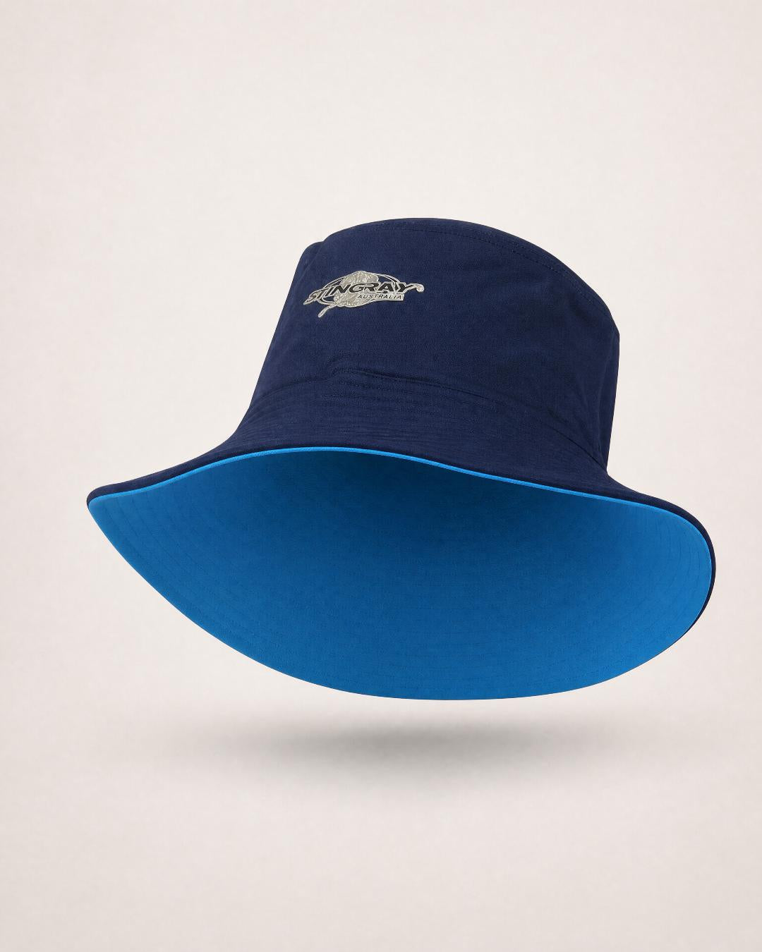 Adult Reversible UV Bucket Hat UPF 50+ Navy Azure