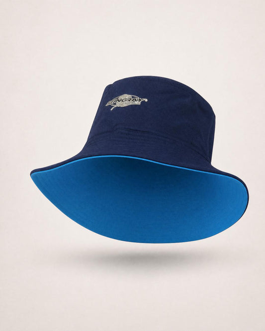 Adult Reversible UV Bucket Hat UPF 50+ Navy Azure