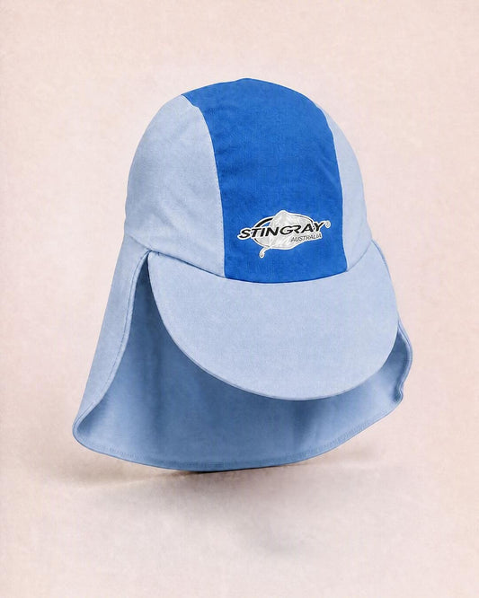 Baby legionnaire cap in studio - blue