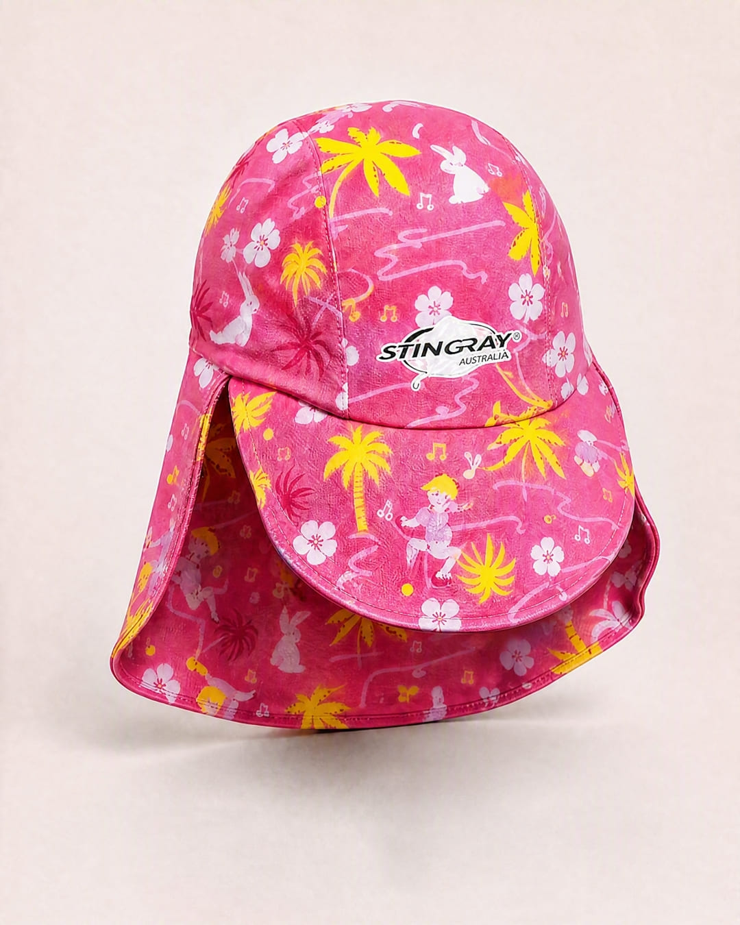 Baby legionnaire cap in studio - floral