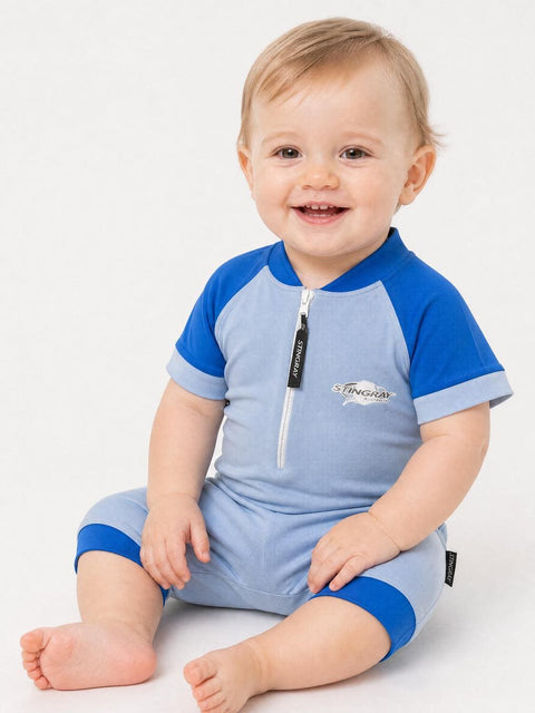 Short sleeve sunsuit