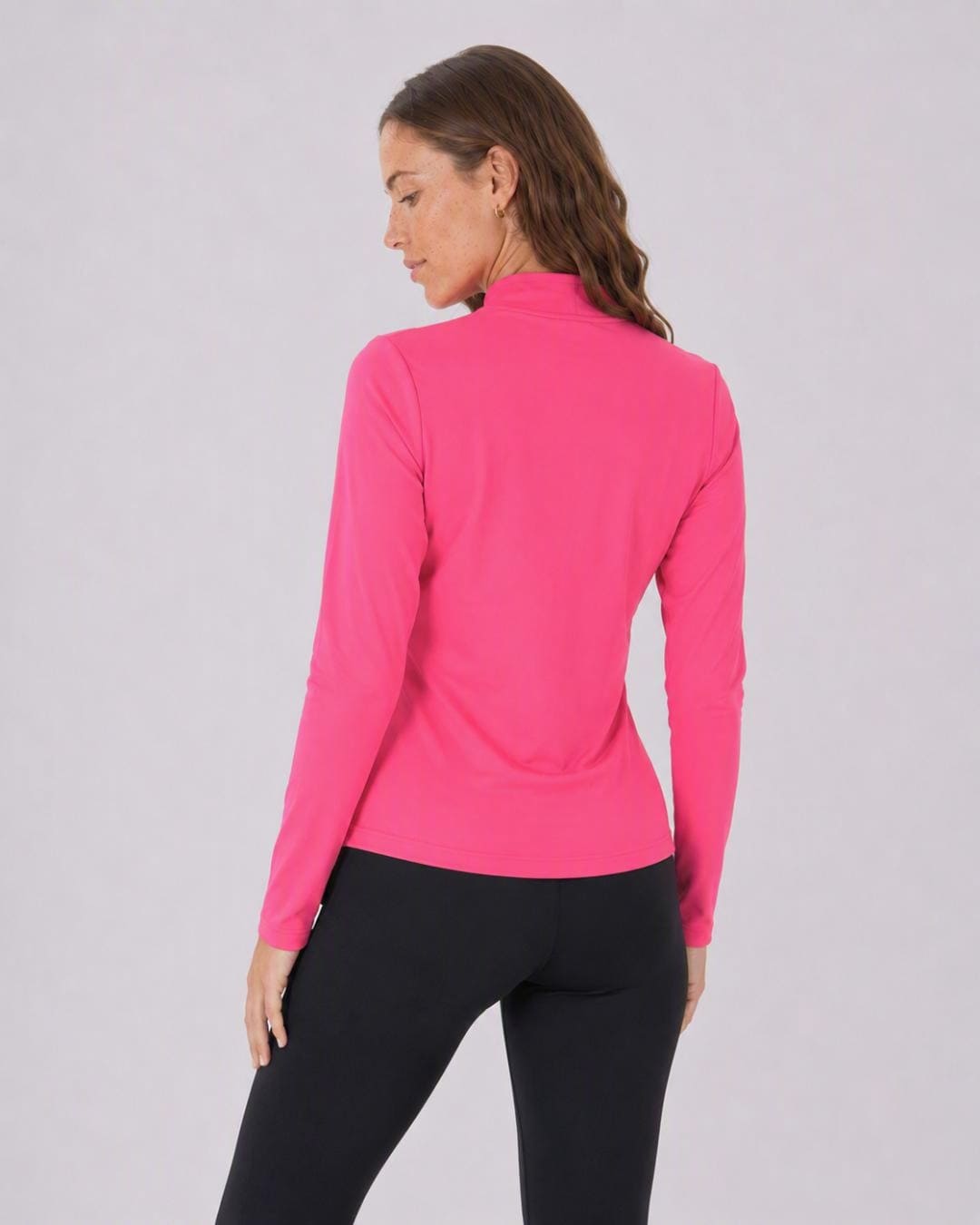 Back of Long Sleeve UV Jacket UPF 50+ - Womens - Pink
