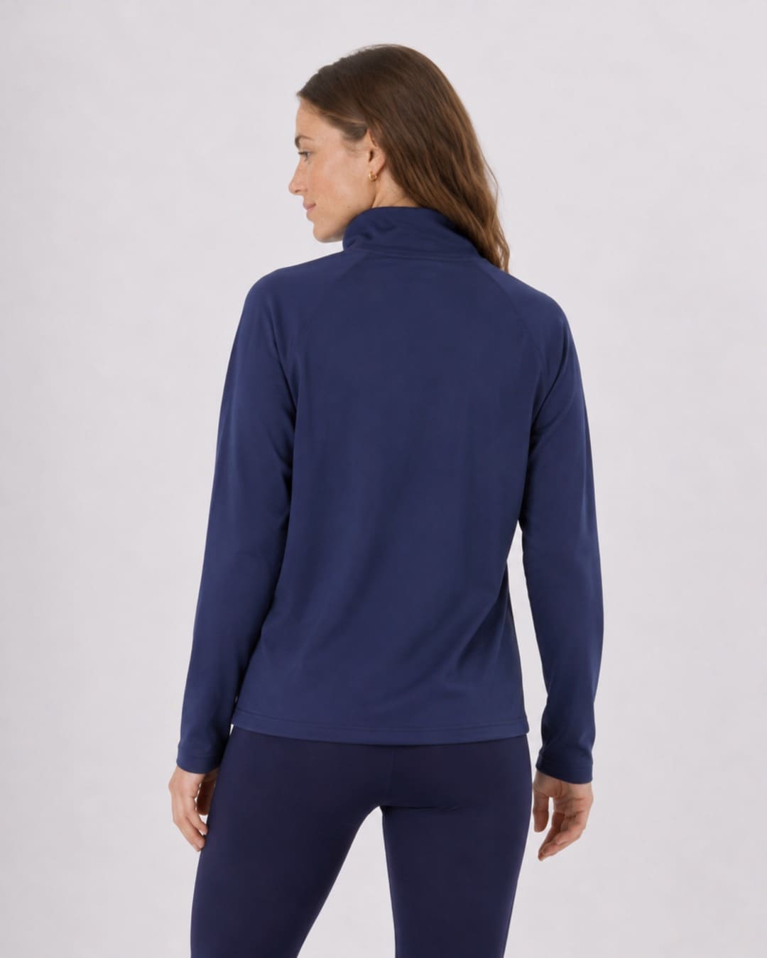 Back of Long Sleeve UV Jacket Womens - Navy