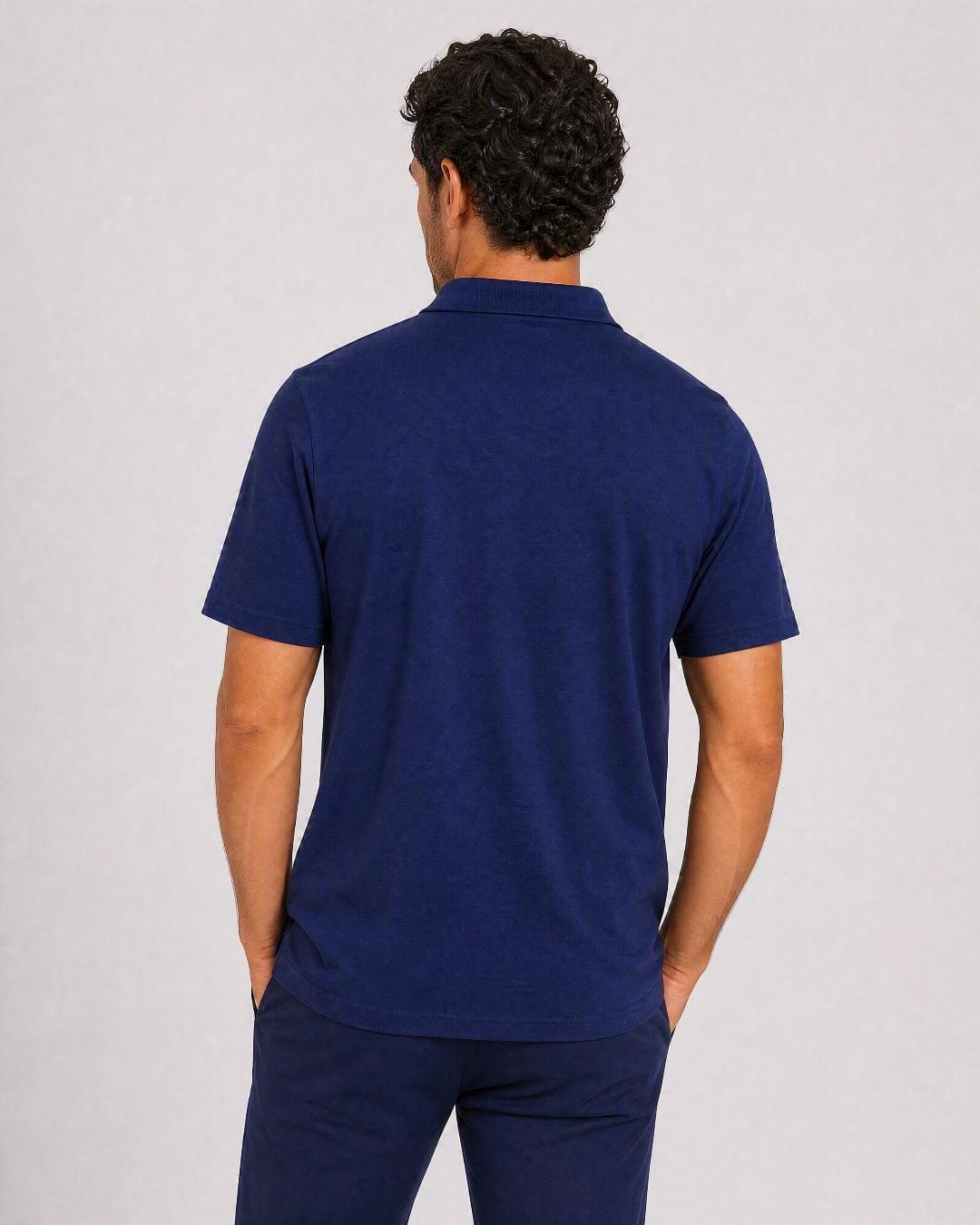 Back of ST805 Mens - Navy Blue