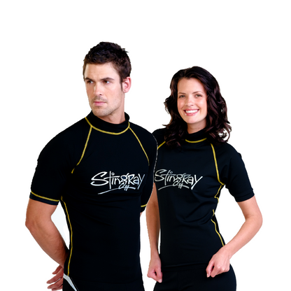 Stingray Adult Short Sleeve Rash Shirt - Sport Style UPF 50+