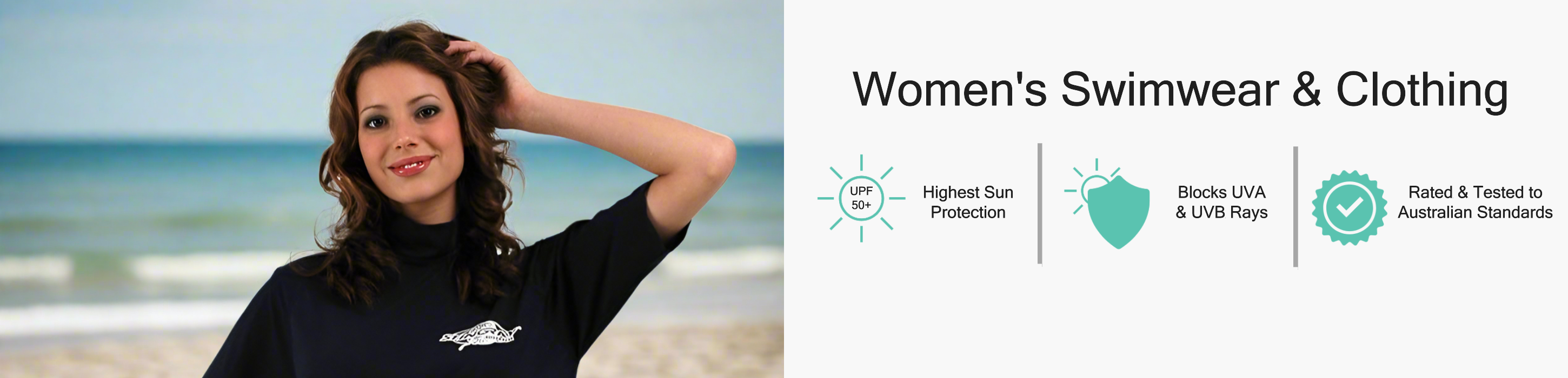 Shop the full range of Stingray women's UV sun protective clothing. Featuring stylish sun protection clothing for women, including UV protective swim shirts, swimwear, and swimsuits. Designed for maximum sun safety with UPF 50+ to block UVA and UVB rays.