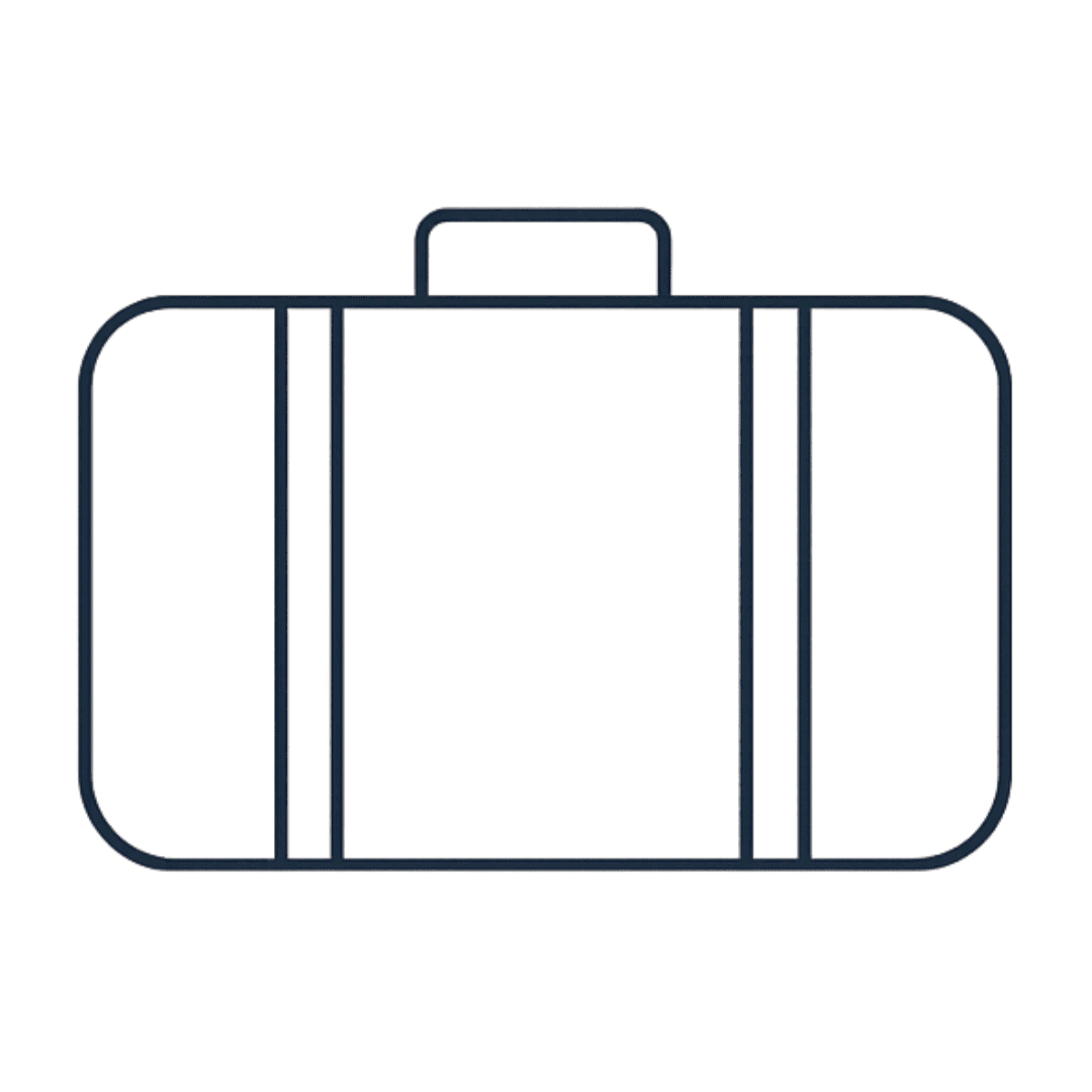 Icon showing product is very packable for travel
