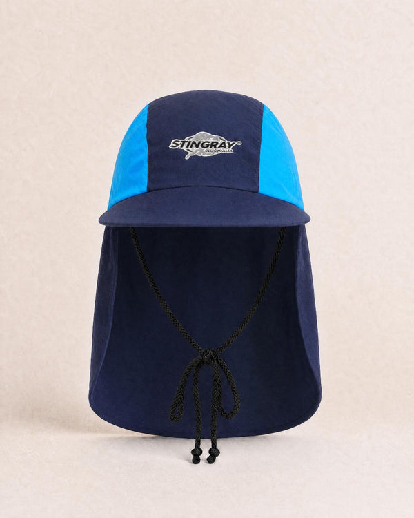 Kids UV Legionnaire Cap UPF 50+ in Studio Navy Azure