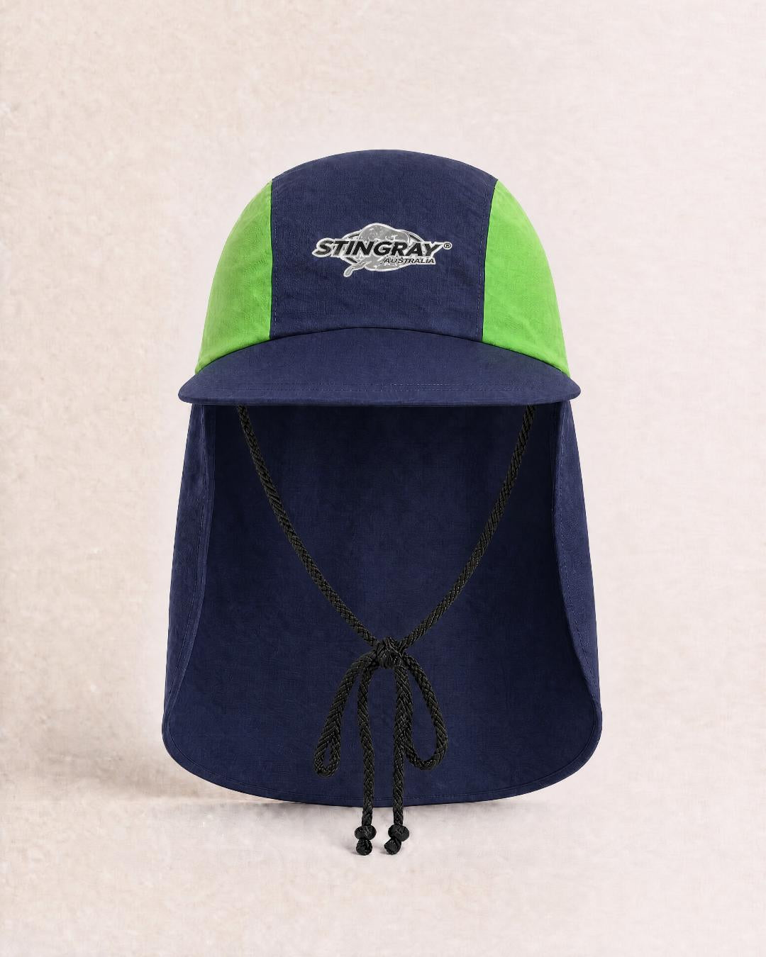 Kids UV Legionnaire Cap UPF 50+ in Studio Navy Green
