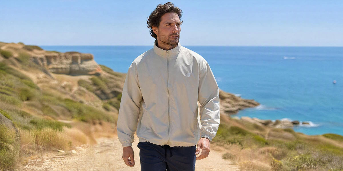 Man in a UPF 50+ vented jacket