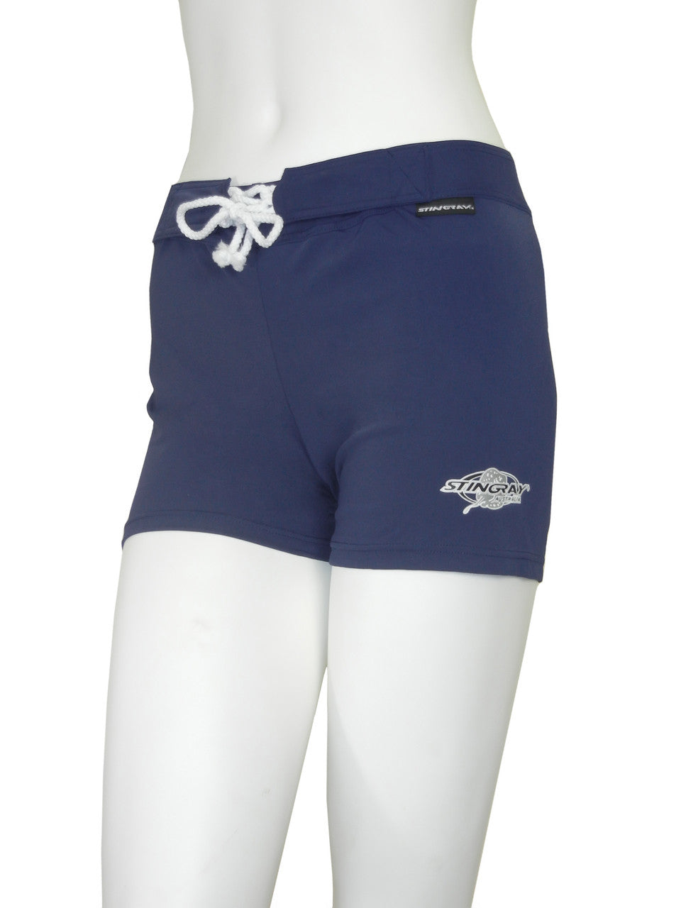 Best navy Stingray Women's Front Lace Shorts, offering UPF 50+ sun protection and a stylish, functional design.