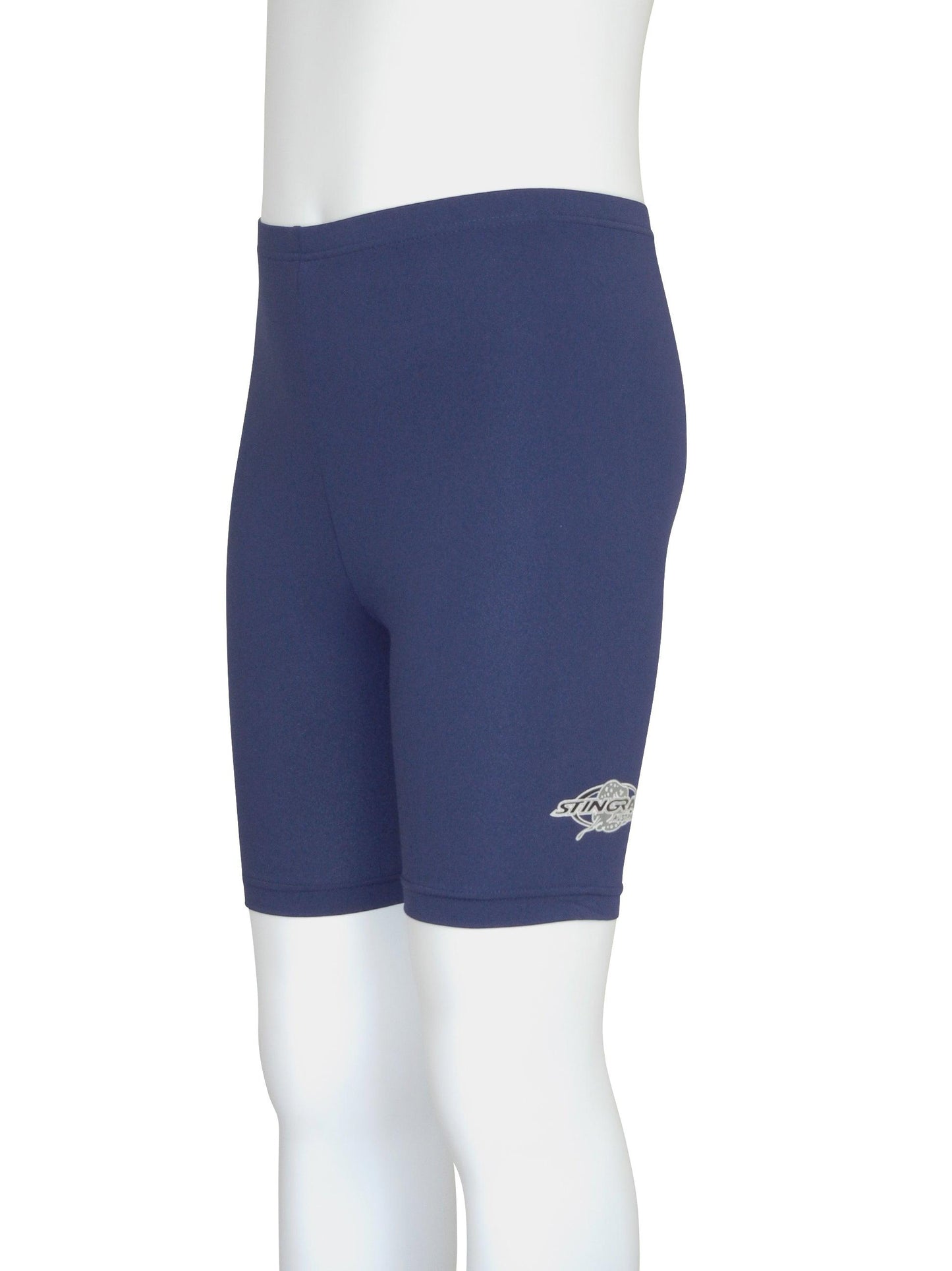 Navy Stingray Toddler Kids' Swim Shorts UPF 50+, these swimming trunks feature superior sun protection for swimming, water activities and outdoor play.