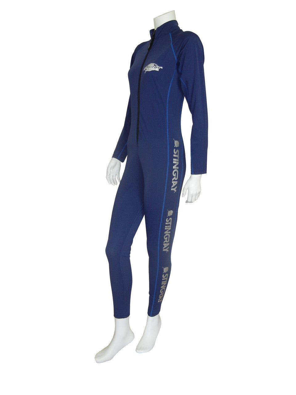 Best navy Stingray adult full-body stinger sunsuit sport style with UPF 50+ sun protection. This swim suit comes with durable chlorine-resistant fabric.