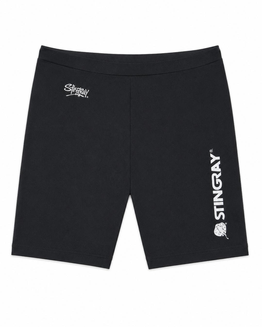 Flat lay of UPF 50+ womens swim/cycle shorts