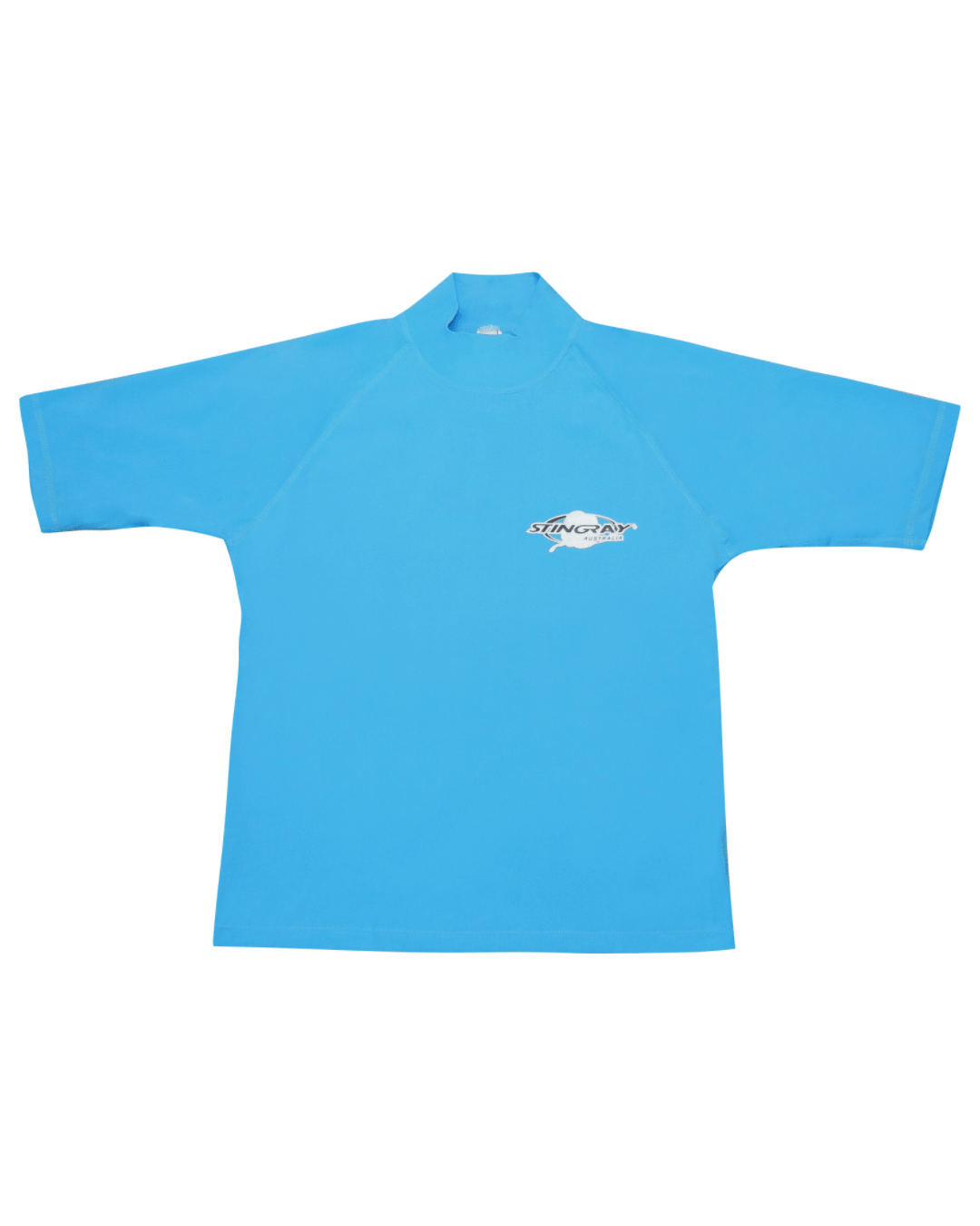 Azure UPF 50+ rash shirt flat lay