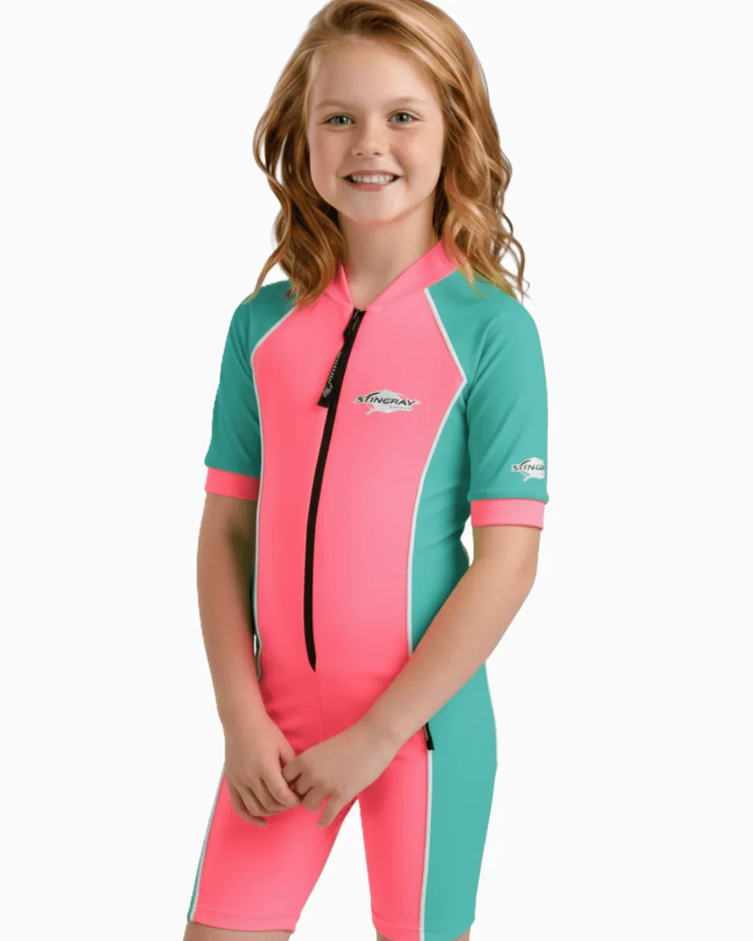 Stingray Kids' Short Sleeve Sunsuit UPF 50+ - equatorsun