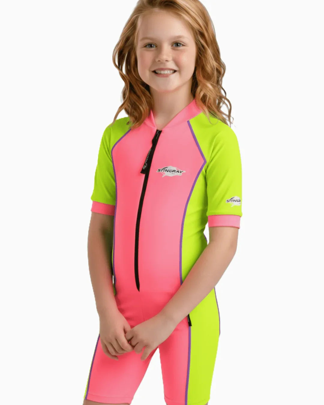Stingray Kids' Short Sleeve Sunsuit UPF 50+ - equatorsun