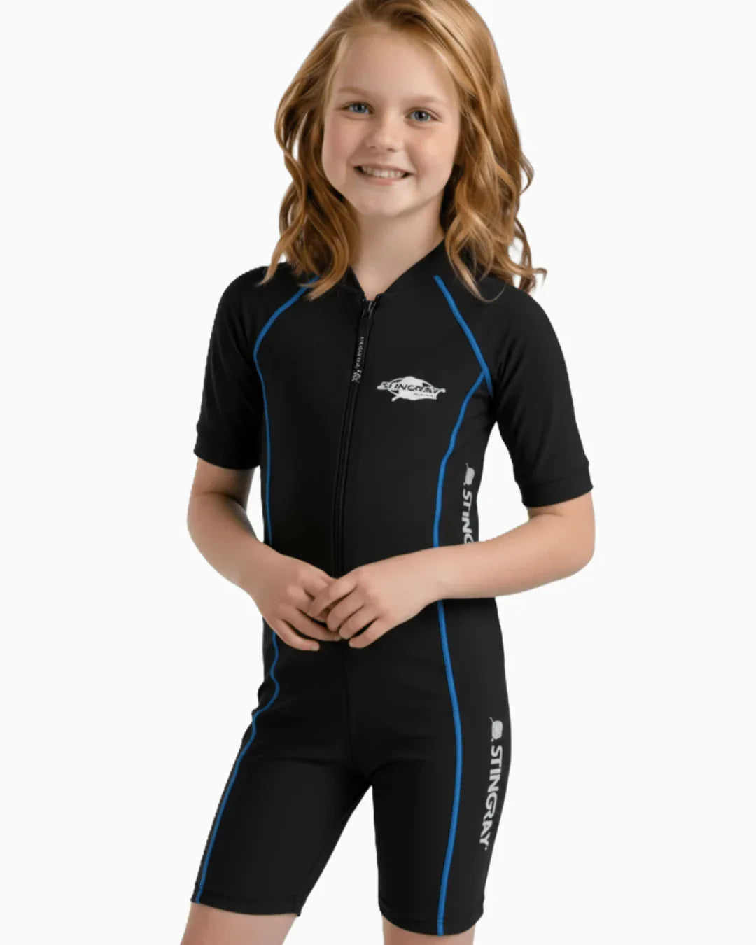 Stingray Kids' Short Sleeve Sunsuit UPF 50+ - equatorsun