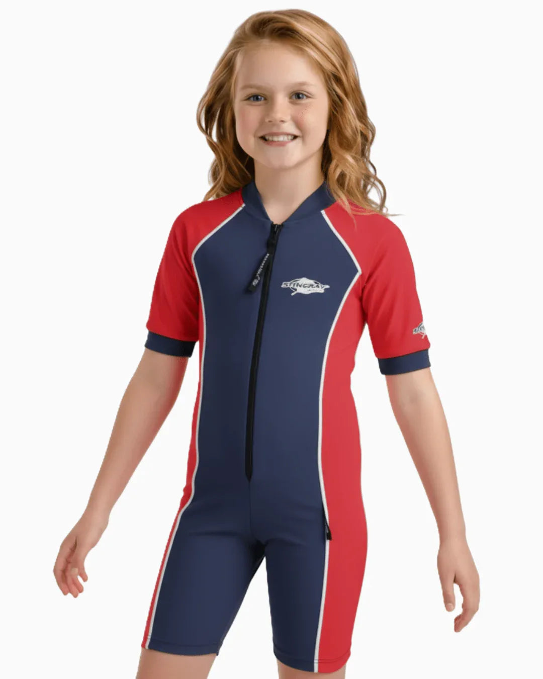 Stingray Kids' Short Sleeve Sunsuit UPF 50+ - equatorsun