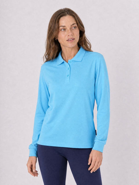 Long sleeve polo shirt
