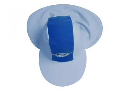 Best blue Stingray Baby and Toddler Legionnaire Cap with UPF 50+ sun protection, featuring a protective neck and face flap made from chlorine-resistant fabric.