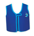 Blue Zoggs Kids' Buoyancy Jacket made from neoprene with adjustable, puncture-proof floats for safe and confident swimming.